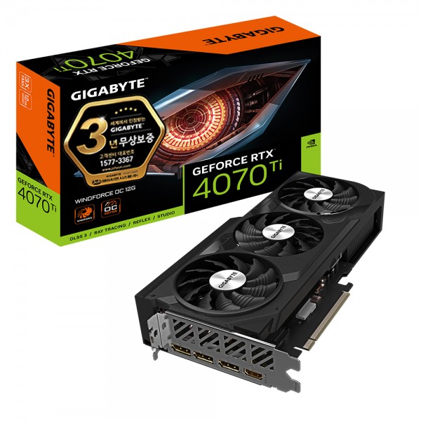 GIGABYTE 지포스 RTX 4070 Ti WINDFORCE OC D6X 12GB 제이씨현